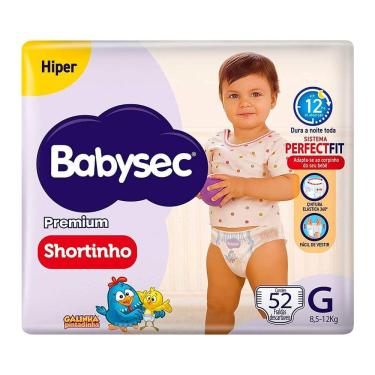 Imagem de Fralda Descartável Babysec Shortinho Hiper G Com 52 Unidades