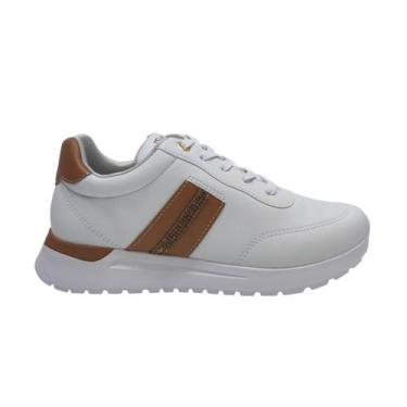 Imagem de Tênis estiloso Casual Feminino Ramarim 2478201, Branco, 37