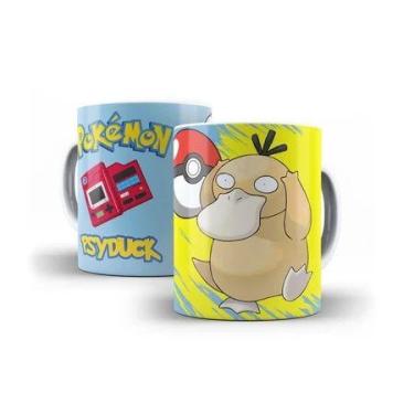 Imagem de Caneca Branca do Pokémon vários Personagens Polímero 325ml presente sé