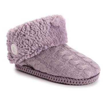 Imagem de MUK LUKS Pantufa feminina Melinda, Violeta de inverno, Small