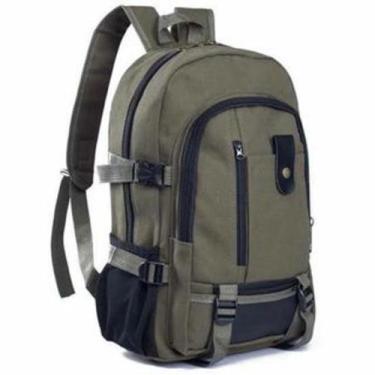 Imagem de Mochila Lona Unisex Casual Escola Trabalho QL096 - Sunoro, Verde
