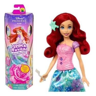 Imagem de Disney Princess Ariel Spin Reveal 11 surpresas Mattel HTV88