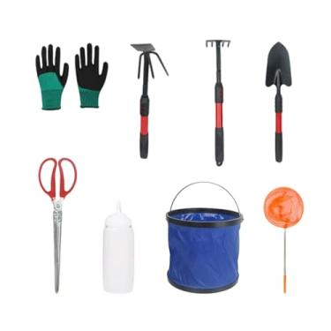 Imagem de Garende Kit de brinquedos para praia, balde, ancinho, ferramentas de escavação, caixa de areia, L