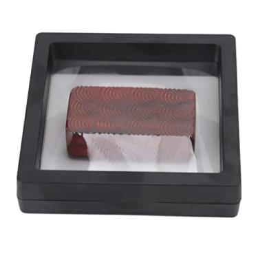 Imagem de Zerodis Fidget Slider Blocks Bloco DE Alívio Relief GRAVIDADE ARGUNDO DE PUBLEGRA DE ARMAGEM SLIDE DE TRAY Toy Magnetic Push Slider Metal Sensory Push Card Toy para Trabalhador DE Escritório (Ripple