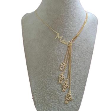 Imagem de Colar Gravatinha 4 Filhos Banhado a Ouro 18k - Crislu Semi Joias e Per