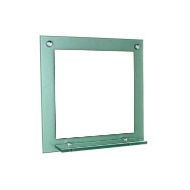 Imagem de Espelho Para Banheiro Com Prateleira 40Cm Verde