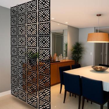 Imagem de Kit 12 painel decorativo divisória de ambiente sala cozinha escritório
