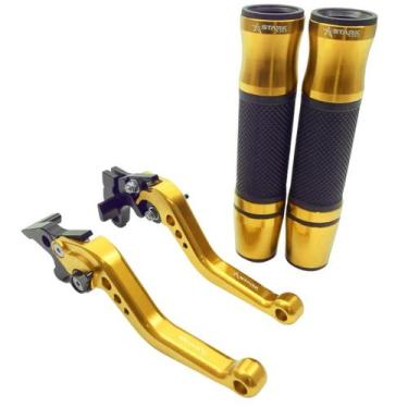 Imagem de Kit Manete Manopla Esportivo Yes Gsr Intruder 125 Gsr 150i - NoBrand, 