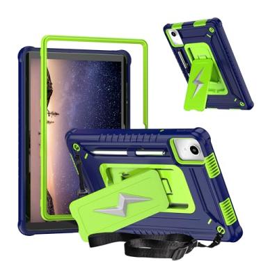 Imagem de DETUOSI Capa para Lenovo Tab M11 (TB-330FU/TB-330XU) 27.9 cm /K11, capa resistente à prova de choque para Lenovo Tab M11 capa com suporte e alça de ombro