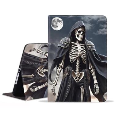 Imagem de JDHJFBFJNP Capa para Samsung Galaxy Tab A9 Plus 11 polegadas modelo 2023 (SM-X210/X216/X218), capa fólio de couro PU premium com suporte para hibernar/despertar automático, Ceifador