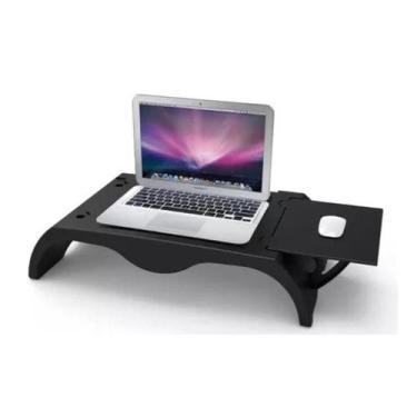 Imagem de Suporte Para Notebook Mobile Comfortable Bright Preto AC587 Antiderrap