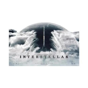 Imagem de Pôster De Tela De Arte De Filme Interestelar Decoração De Parede Cláss
