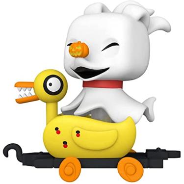 Imagem de Funko Pop! Train: O Estranho Mundo de Jack - Zero no carrinho de pato, 9,5 cm