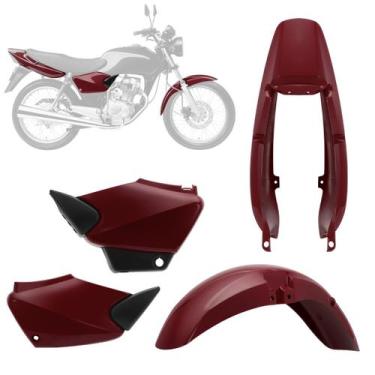 Imagem de Kit Carenagem 3 Peças Moto Fan 125 Ano 2005 2006 2007 2008 - Pro Tork,