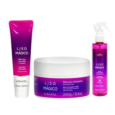 Imagem de Kit Lowell 3 LISO MAGICO SHAMPOO + MASCARA + FLUIDO - 2009-Feminino