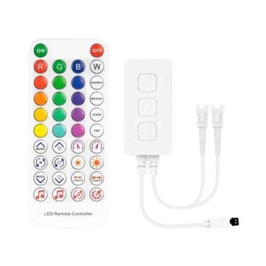 Imagem de Controlador LED Multicolorido SP611E Bluetooth Music App IR38 Teclas P
