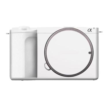 Imagem de Película de vinil antirriscos para Sony ZV-E10 II Película de desenho animado protetor corporal casaco acessórios de fotografia adesivo E10 Mark II (branco fosco + couro branco)