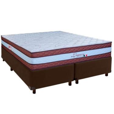Imagem de Colchão Queen Molas Ensacadas + Box Marrom - Legaccy - Paropas