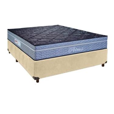 Imagem de Colchão Casal Molas Ensacadas + Box Perola - Petrus - Paropas