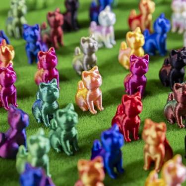 Imagem de Teenzee 100 peças de mini animais impressos em 3D, figuras de plástico em miniatura, estatuetas de gato pequeno, para micro fadas, jardim, paisagem, acessórios, esconder, artesanato, decoração