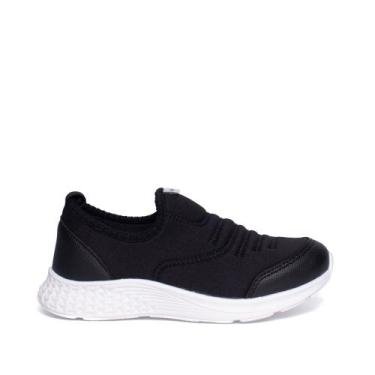 Imagem de Tênis Infantil Club Happy Calce Fácil Preto, Preto, 28