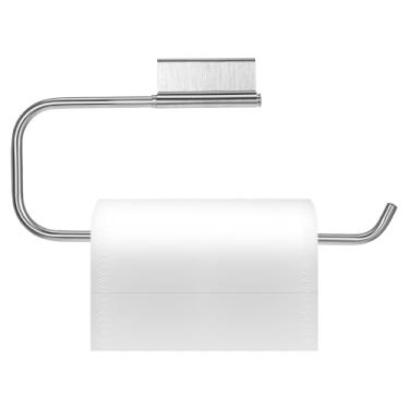 Imagem de Hpmjz Suporte de toalha de papel para porta de armário embaixo da pia organizador de rolo giratório organizador de papel de aço inoxidável para cozinha, banheiro, artesanato, lavanderia