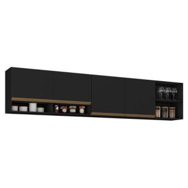 Imagem de Kit Armário Cozinha Aéreo 105cm com Aéreo 150cm Veneza Multimóveis MP2