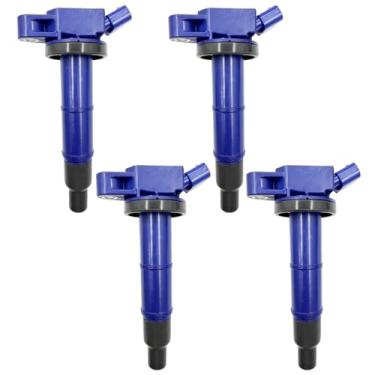 Imagem de N51WSTAR Conjunto de 4 pacotes de bobinas de ignição de desempenho compatíveis com Toyota Camry Highlander Matrix RAV4 Solara Corolla Lexus HS250h ES240 Scion tC xB 2.0 2.4 1AZ 2AZ Substituição para