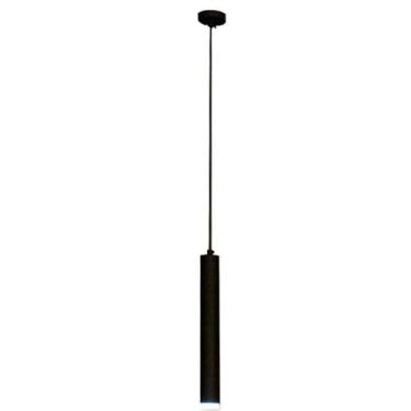 Imagem de Pendente Tubinho Preto 50 cm para 1 Lâmpada MR11 Reue