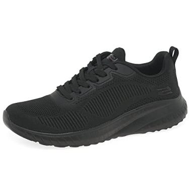 Imagem de Skechers Tênis feminino Bobs Squad Chaos – Face Off, Preto/preto, 40