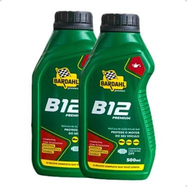 Imagem de 2 Aditivos Oleo Motor Turbo Diesel Bardahl B12 500ml Pickup, Verde