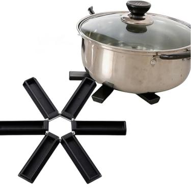 Imagem de Descanso De Panela Dobrável - Ideal para Panelas e Travessas de Alumínio e Vidro, Resistente a Altas Temperaturas Novo