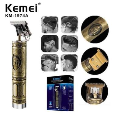 Imagem de Maquininha Sem Fio Kemei KM-1974A , Ideal para Acabamentos Profissiona