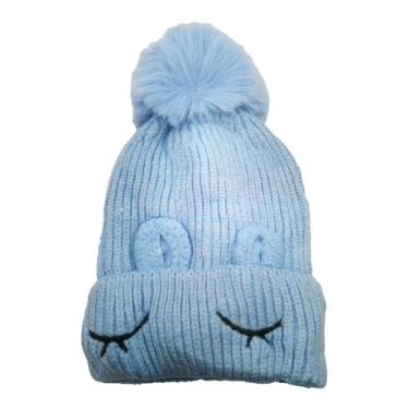Imagem de Touca Infantil Inverno com Pompom Forrada Grosso Smiley de Frio - HHW,