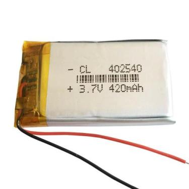 Imagem de Bateria 402540 com 420mah 4mmx25mmx40mm 2 fios 3,7v - lite