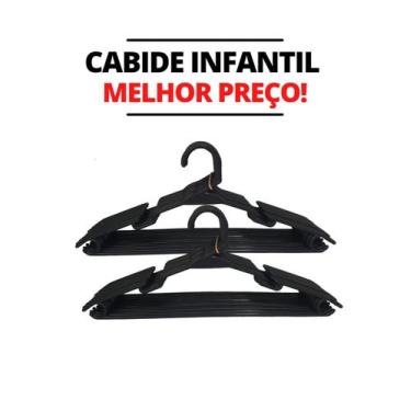 Imagem de Kit 10unidades Cabides Infantis para organização colorido roupa bebê. 