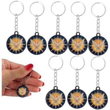 Imagem de 20 Chaveiro Pomba Branca Divino Espirito Catolic Lembracinha - Tudo em