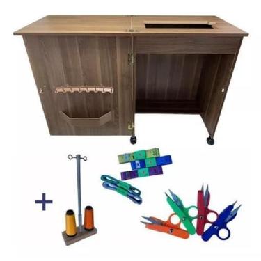 Imagem de Gabinete Costura Doméstica Portátil  MDF 15mm  42,5x75,5cm - Star Cost