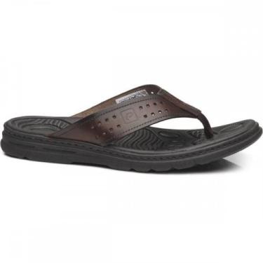 Imagem de Chinelo Pegada 134202-01 Masculino, Marrom, 40