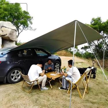 Imagem de Toldo Lateral Impermeável Para SUV Com Postes, Cordas, Estacas E Vento