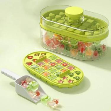 Imagem de Bandeja de Cubos de Gelo, Caixa de Freezer Portátil para Armazenamento