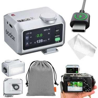 Imagem de Godox Mini flash iT30pro F TTL - GODOX iT30 Pro F para Fuji - GODOX IT30 Pro para Fujifilm GodOX TTL Flash, mestre e receptor sem fio, HSS 1/8000 segundos, 2,4 G sem fio, flash GodOX (prata)