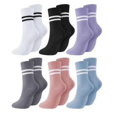 Imagem de Meias de Pilates, meias Sintege Grip para mulheres, ioga, antiderrapan
