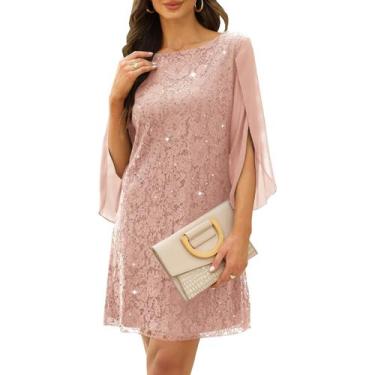 Imagem de Vestido COOAN, coquetel para convidados de casamento e lantejoulas for