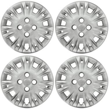 Imagem de Calota Aro 15" cor Prata Modelo New Fiesta 2014/17 (Jogo c/ 4 Calotas)