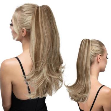Imagem de Extensão de rabo de cavalo Youngways, cabelo sintético de 18 polegadas