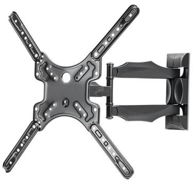 Imagem de Suporte TV, Quatro Suportes de Canto Rodam 360 Graus na Horizontal e na Vertical, Inclinação Ajustável de -15°~+15, Movimentação Total para TVs de 32'' a 55'' com Maior Comprimento de Braço