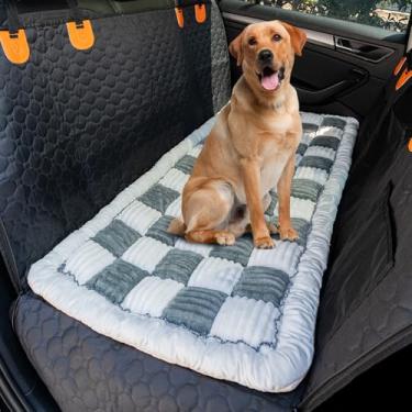 Imagem de MDSASFD Capa de assento de carro para cachorro para banco traseiro 61 x 137 cm (antiderrapante e à prova de arranhões) (para carros, caminhões e SUVs) capa macia durável para assento traseiro para