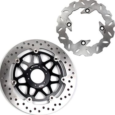 Imagem de Arashi Discos de freio dianteiros traseiros rotores para Honda CB250F Hornet 250 1997-2018, acessórios de substituição de motocicleta preto