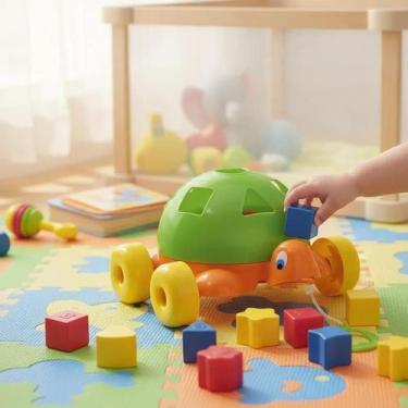 Imagem de Brinquedo Tartaruga Didática Turtle Didactive Educativo Baby Pica Pau 